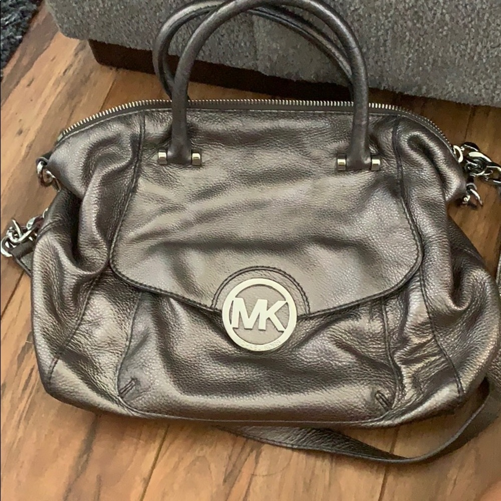 Silver Michael Kors Purse